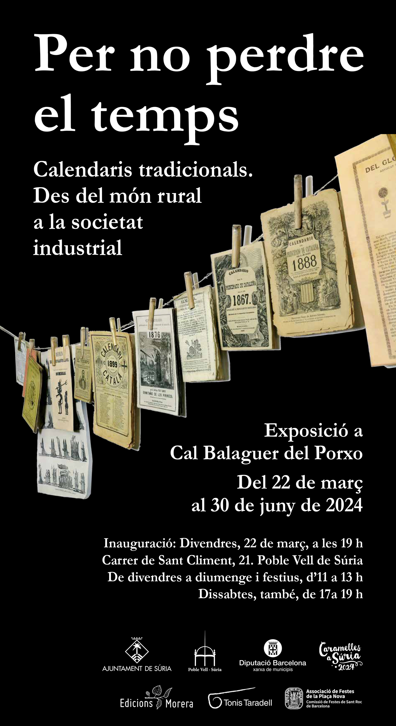 Exposició a Cal Balaguer del Porxo: 'Per no perdre el temps. Calendaris tradicionals. Des del mon rural a la societat industrial'