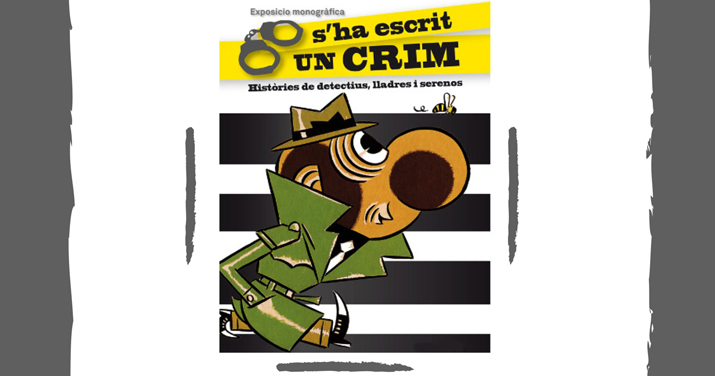 EXPOSICIO A LA BIBLIOTECA: 'S'HA ESCRIT UN CRIM'