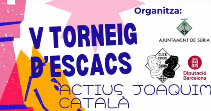 5è TORNEIG D'ESCACS ACTIUS JOAQUIM CATALA