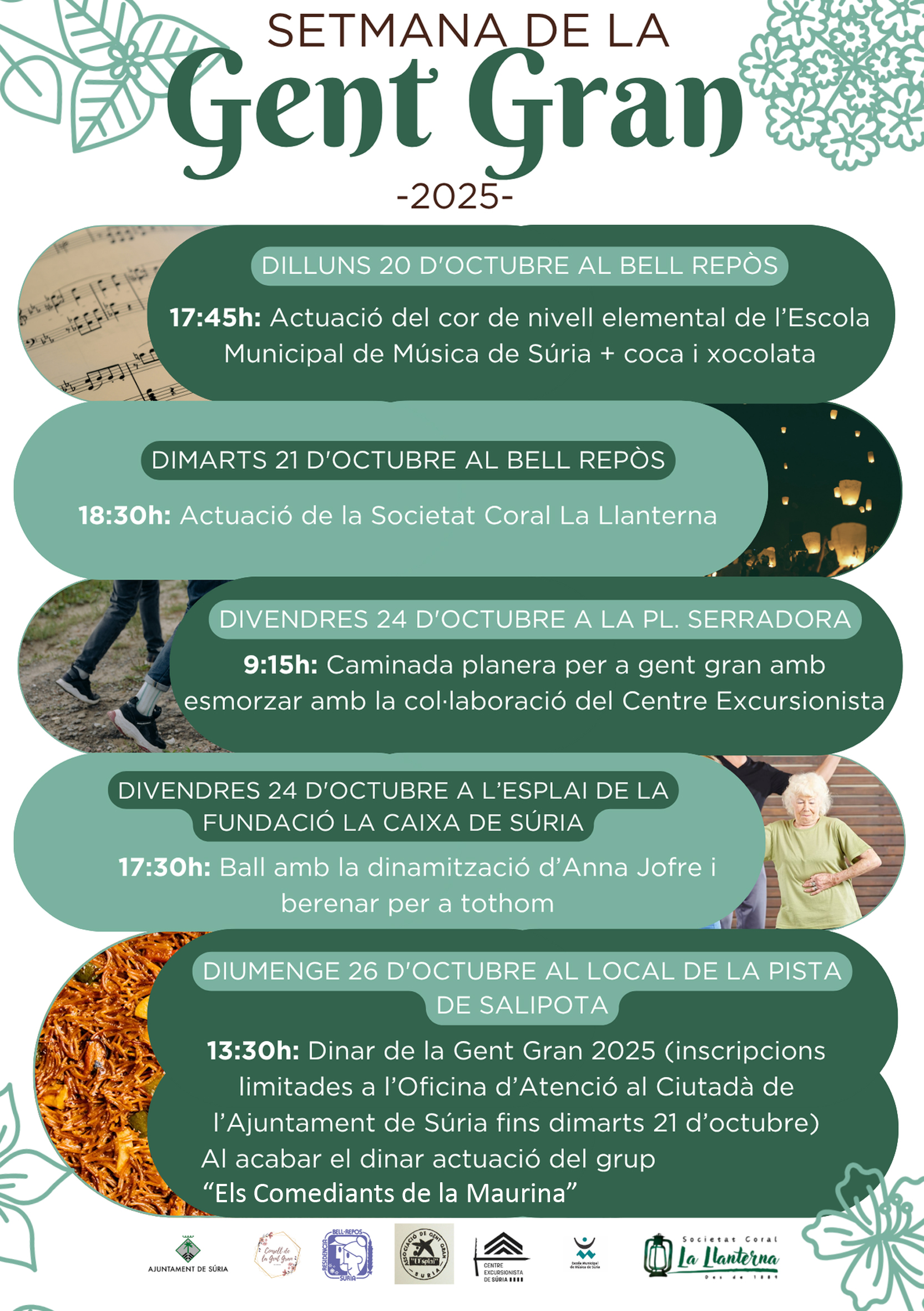 Setmana de la Gent Gran 2025: Actuació de la Societat Coral La Llanterna