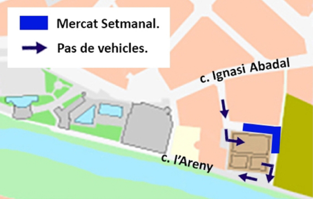 Avís sobre el Mercat Setmanal del dissabte 11 de juliol