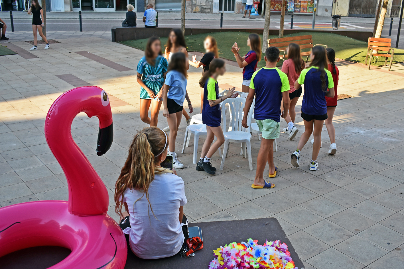 Inici de la Gimcana Nocturna dels Trucs de l'Agrupament Escolta i Guia Joan Ros, dins de la Festa Major de Súria 2024.
