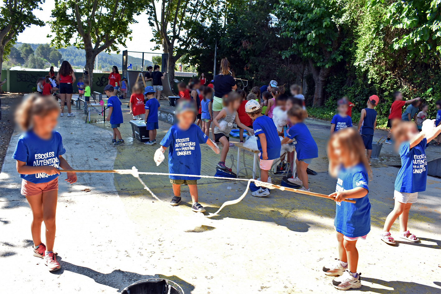 Activitat dels Kampionats Esportius Infantils (KEI), promoguts pel Consell Municipal dels Infants, dins de la Festa Major de Súria 2024.